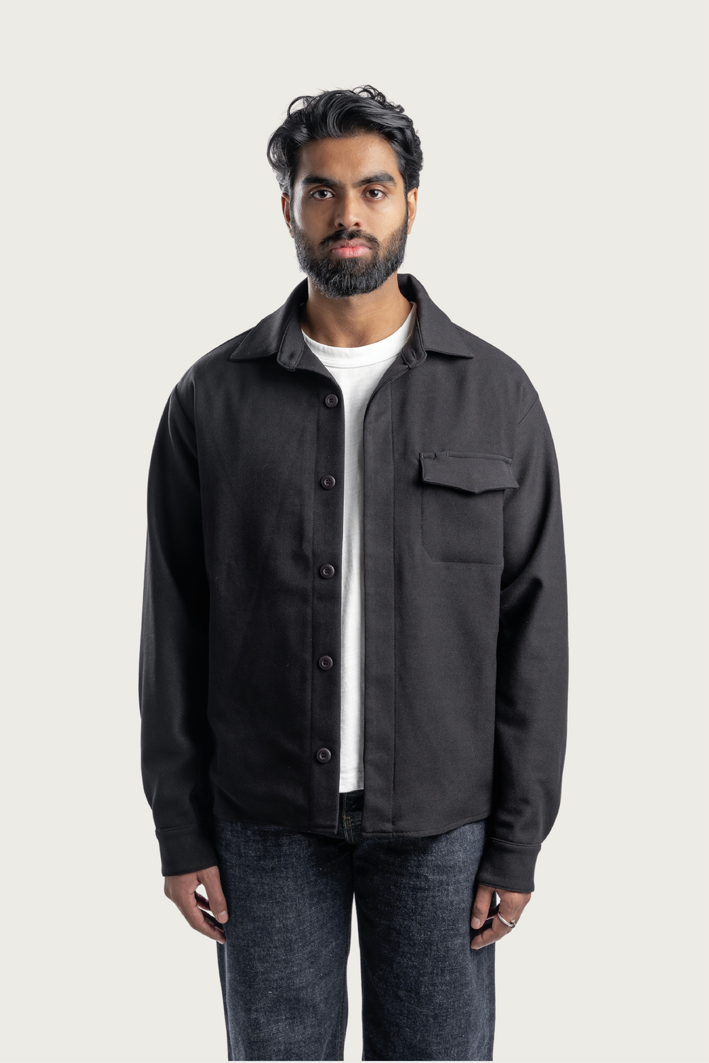 LEWIS OVERSHIRT BLACK